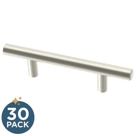 3 inch stainless steel cabinet pulls lowes|Franklin Brass Simple Bar 3.